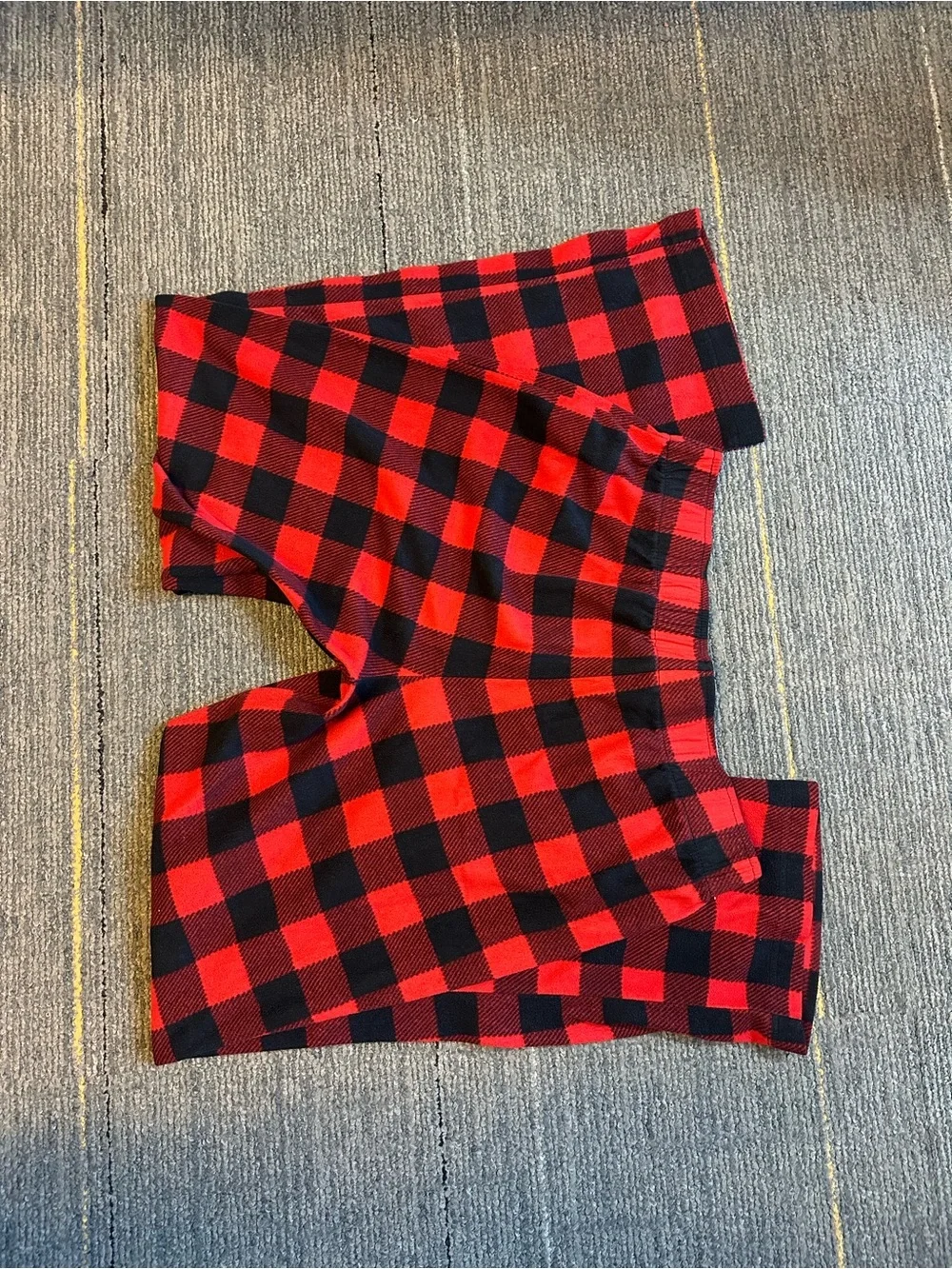 wonder nation Red and Black Buffalo Plaid Pants